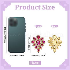 4 шт. каплевидный стразы горячей фиксации PATC-FG0002-25A