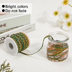 Лента для отделки из блестящего полиэстера с металлическим волнистым эффектом&nbsp;OCOR-GF0004-47D