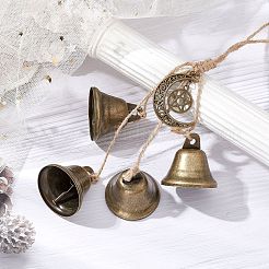Decorazione pendente in campana di ferro&nbsp;HJEW-JM02247