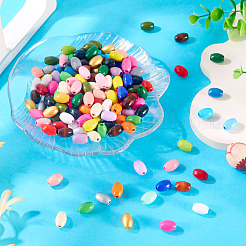 300 шт. окрашенных распылением деревянных бусин схима&nbsp;WOOD-TA0002-83A