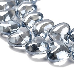 Стеклянные бусины с гальваническим покрытием  X-EGLA-B008-01A-PL01