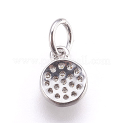 Латунные микро проложить кубического циркония подвески ZIRC-E152-17P-RS