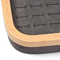 Scatole di gioielli in legno di velluto alla moda&nbsp;RDIS-B003-04