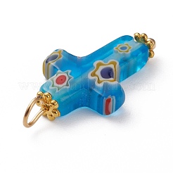 Стеклянные подвески миллефиори&nbsp;PALLOY-JF00577