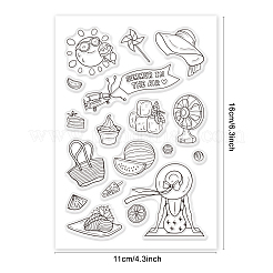 PVC-Plastikstempel&nbsp;DIY-WH0167-56-63