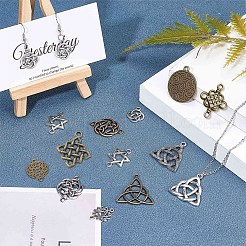 Подвески и соединители из сплава в тибетском стиле TIBEP-SC0001-52