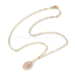 Collane a catena in ottone con graffetta da donna&nbsp;NJEW-JN04981