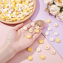 150 шт. 3-цветные кабошоны из непрозрачной смолы&nbsp;CRES-NB0001-44