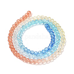 Brins de perles de verre peints transparents&nbsp;X1-DGLA-A034-T4mm-A13