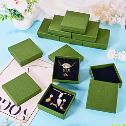 12 caja de cartón para guardar joyas con esponja&nbsp;CON-TA0001-43C