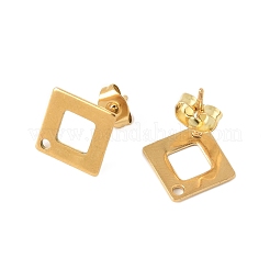 16 шт. 8 стиля фурнитуры для сережек-гвоздиков из нержавеющей стали 304 STAS-FS0001-84