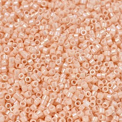 MIYUKIデリカビーズ  シリンダー  日本製シードビーズ  11/0  （db1502)不透明ライトピーチab  1.3x1.6mm  穴：0.8mm  約2000個/10g&nbsp;X-SEED-J020-DB1502