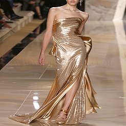 0.5м полиэстеровая ткань с лазерным бронзированием&nbsp;DIY-LP0002-27