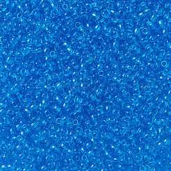 TOHOラウンドシードビーズ  日本製シードビーズ  （3b）透明なダークアクアマリン  11/0  2.2mm  穴：0.8mm  約1110PCS /ボトル  10 G /ボトル&nbsp;SEED-JPTR11-0003B