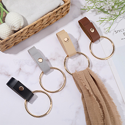 4шт. 4-х цветный держатель для полотенец из искусственной кожи&nbsp;HJEW-CN0001-35