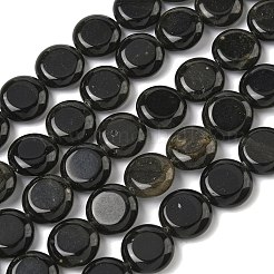 Естественный золотистый отлив обсидиан бисер пряди&nbsp;G-L648-B23-15mm-01