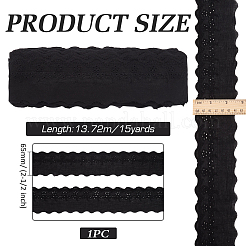 15 ярд хлопковой вышивки с полой цветочной кружевной отделкой OCOR-WH0003-047C