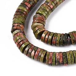 Природные Unakite бисер нитей G-T142-6mm-07