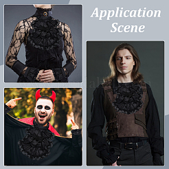 Воротники из полиэфирного кружева в стиле ретро&nbsp;DIY-WH0622-508B