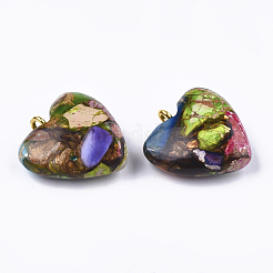 Собранные бронзитовые и имперские яшмовые подвески&nbsp;X-G-T111-04I