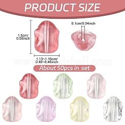 50 шт. Прозрачные стеклянные бусины GLAA-YW0004-83A