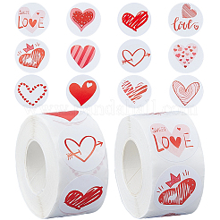 2 Rolle selbstklebende Papieraufkleber in 2 Ausführungen&nbsp;DIY-GF0013-11