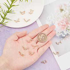 Кулоны из латуни с прозрачным фианитом ZIRC-SC0001-06