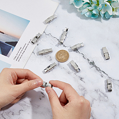 10 шт. застежки для часового ремешка из нержавеющей стали 201 STAS-DC0015-89