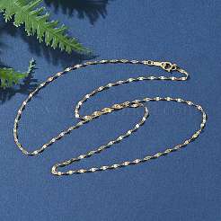Латунные ожерелья из цепочек для женщин и мужчин NJEW-Z068-11G