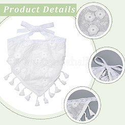 1 fascia triangolare in pizzo&nbsp;AJEW-CY0001-62B