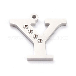 Подвеска из нержавеющей стали 304 со стразами&nbsp;STAS-F267-09Y-P