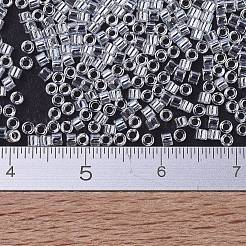 MIYUKIデリカビーズ小  シリンダー  日本製シードビーズ  15/0  （dbs0050)クリスタルの光沢  1.1x1.3mm  穴：0.7mm  約35000PCS /ボトル  10 G /ボトル&nbsp;SEED-JP0008-DBS0050