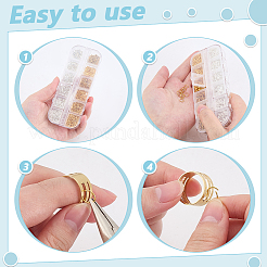 6 стиль железных открытых прыжковых колец IFIN-ME0001-14S