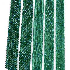 Стеклянные бусины с гальваническим покрытием &nbsp;LS-EGLA-A044-T2mm-L18