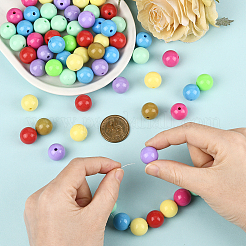 100 шт. Непрозрачные акриловые бусины OACR-PA0001-31B