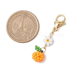 Подвесные украшения из стеклянных бусин в виде фруктов&nbsp;HJEW-MZ00154