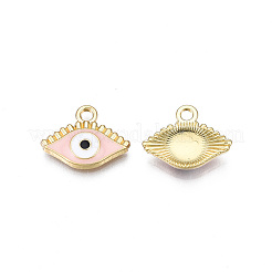 Colgantes de esmalte de aleación chapados en oro claro&nbsp;LS-ENAM-T009-87D-01