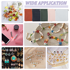 5 шт. 5-х цветные прямоугольные многоцелевые косметички из искусственной кожи ABAG-HY0001-12