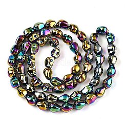 Стеклянные бусины с гальваническим покрытием &nbsp;EGLA-T021-09M