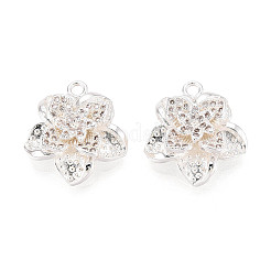 Латунные микропаве прозрачные подвески с фианитом KK-T077-31S