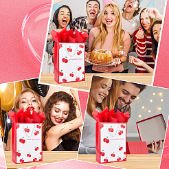 1 шт. бумажные пакеты с принтом вишни ко Дню святого Валентина&nbsp;ABAG-SP0001-12