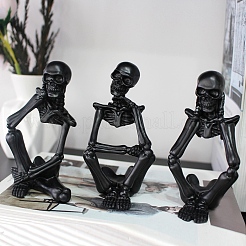 Halloween-Thema Harz Skelett Display Dekorationen&nbsp;PW-WG47124-01
