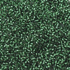 MIYUKIデリカビーズ  シリンダー  日本製シードビーズ  11/0  （db0605)染色銀裏地付きエメラルド  1.3x1.6mm  穴：0.8mm  約10000個/袋  50 G /袋&nbsp;SEED-X0054-DB0605