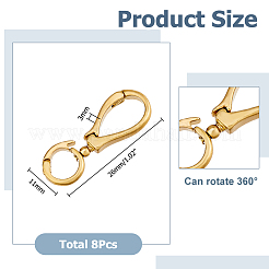 8 pz fermagli pieghevoli in ottone&nbsp;FIND-HS0001-73