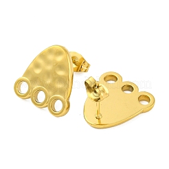 Серьги-гвоздики с ионным покрытием (IP) из нержавеющей стали 304&nbsp;EJEW-D281-10G