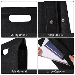 Rechteckiger Geldbeutel-Organizer-Einsatz aus Filz&nbsp;DIY-WH0899-816C