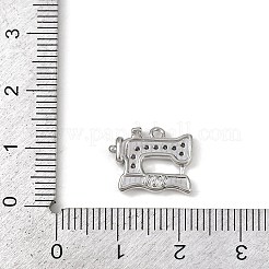 Латунные микропаве прозрачные подвески с фианитом&nbsp;LS-KK-L238-20P