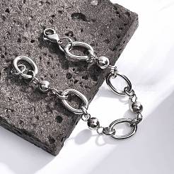 Цепные браслеты из нержавеющей стали 304 BJEW-L661-09P