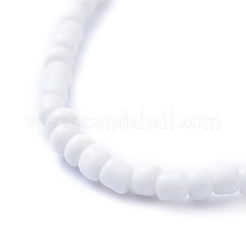 ストレッチブレスレット  アクリルビーズとガラスシードビーズで  言葉の希望  カラフル  内径：2-1/8インチ（5.5cm）&nbsp;BJEW-JB05243-02