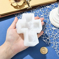 Moule en silicone pour bougie en forme de rose avec croix (3D)&nbsp;ST-CJ0043-068